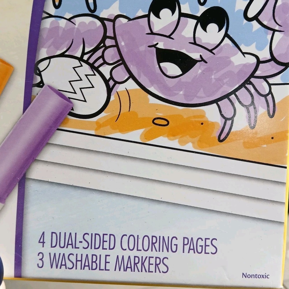 New Crayola Color & Erase Dinosaurs/Under The Sea Reusable Activity Set Markers - Picture 5 of 13
